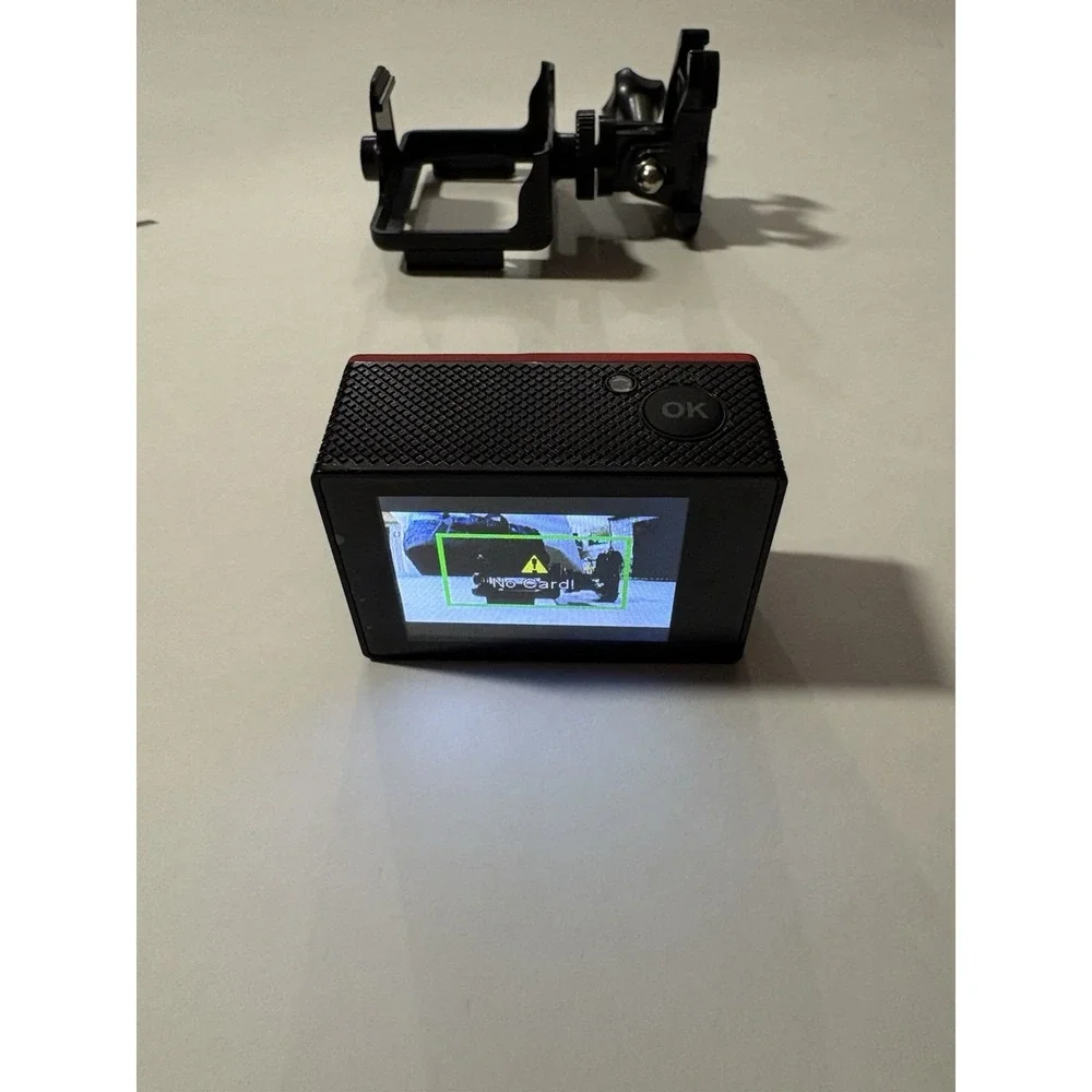 Vivitar Action/Still/Timelapse Cordless Camera Red/Black Case & Charger Included